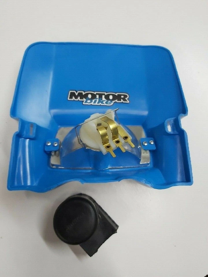 Bultaco Sherpa y Alpina Azul Trial Faros Máscara. Foto 2 de 3