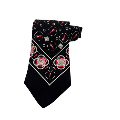 black bandana neck tie