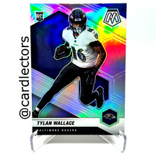 2021 Panini Mosaic Football TYLAN WALLACE #326 Silver PRIZM Parallel RC RAVENS