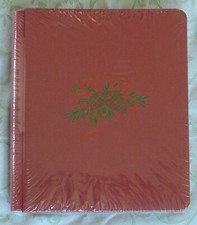 Creative Memories 8 X 10 Red Holiday Reflections Scrapbook Album with Pinecones
