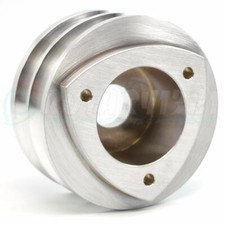 1971-1991 12a 13b Rotary Engine Dual Sheave Alternator Pulley Machined Aluminum 1971-1991 12a 13b Rotary Engine Dual Sheave Alternator Pulley Machined Aluminum