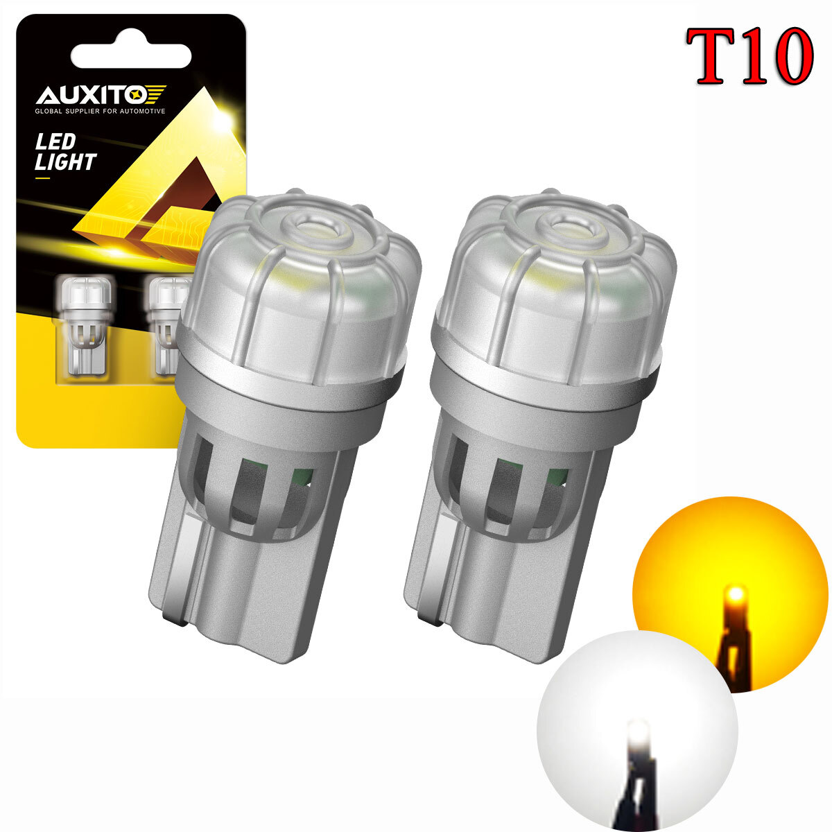 AUXITO T10 LED License Plate Light Car Interior Bulbs White 194 168 2825 CANBUS