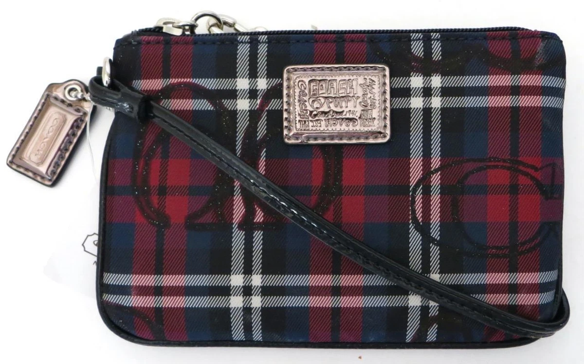 Coach Poppy Plaid Leather Exterior Bags & Handbags for Women for