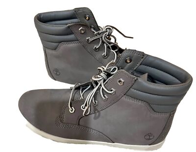 Timberland Boots Womens US 9.5 Dausette High Top Sneakers Grey Closed Toe