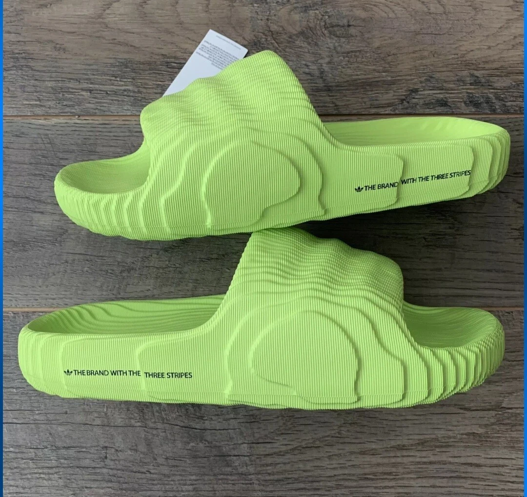 Nuovi sandali Adidas ADILETTE 22 Slides giallo solare HP6523 uomo taglia 10