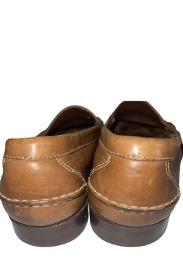 COLE HAAN Brown Leather Country Penny Loafer Driving Shoes  display picture 1