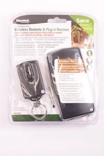 Westek RFK306LC Outdoor Wireless Remote & Plug-In Receiver Kit, NEW