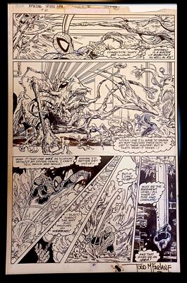 Amazing Spider-Man #311 pg. 20 by Todd McFarlane 11x17 FRAMED Original Art Print
