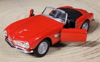 Bmw 507 , Offen / 1966, Modellauto Von Welly , Top , Rot , Ca.: 1 : 43