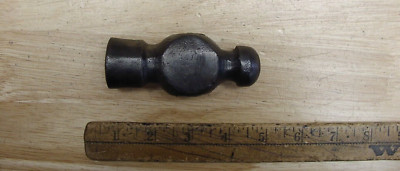 Vntg Unbranded 1lb.3.5oz. Ball Peen Hammer Head,3-7/8'',Use & Wear,L@@K & READ!