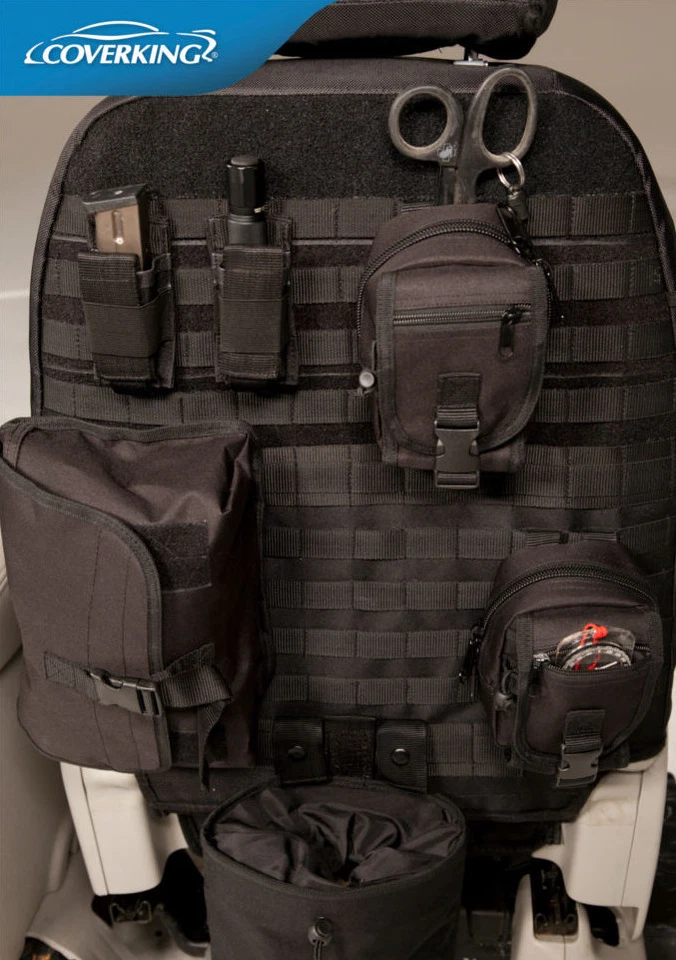 Fundas de asiento delanteras tácticas CORDURA BALLISTIC hechas para 2005 a 2007 Hummer H2 SUT Foto 3 de 4