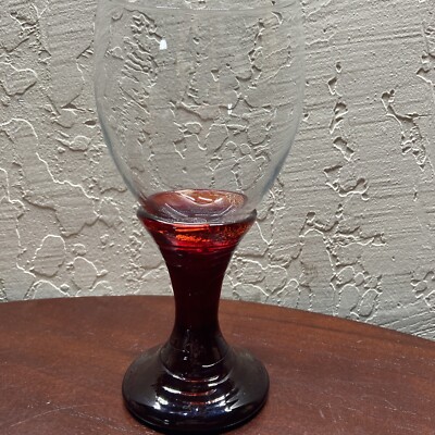  RED/SUNBURST FIRE AND LIGHT Goblet Hard To Find Very Rare Color