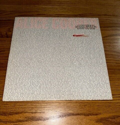 1982 Alice Cooper Zipper Catches Skin PROMO Vinyl LP Record | Cat # 9 23719-1