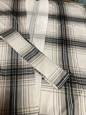 NWT LulaRoe Savannah Belted  Kaftan Wrap Sweater White Black Tan Plaid S/M 2-12
