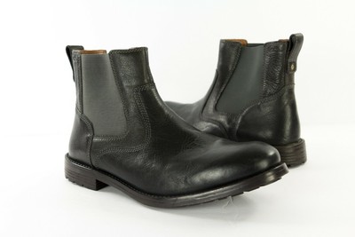 clarks black chelsea boots mens