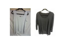 OFF AIR by Giuliana Double Layer Top - L - Black