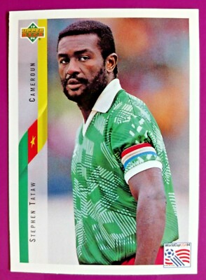 TATAW, CAMEROON-N.191-WORLD CUP USA 94 COLLECTIBLE CARD BY UPPER D.E.C.K.