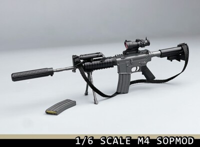 トイガン m4 sopmod 1/6 WWII M4 SOPMOD Male Gun Rifle Weapon Model For 12