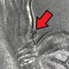 2021-P Washington Crossing Delaware Die Chip on Neck Error/Variety Quarter Circ.