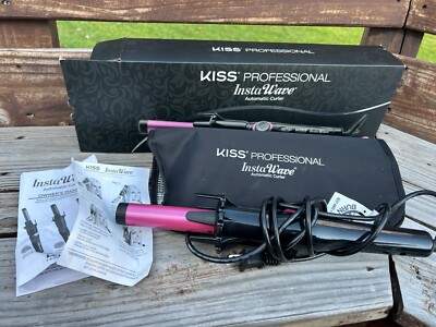 Kiss Professional InstaWave Automatic Curling Iron 1'' Purple Barrel KPACI01 work