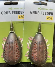 KORUM GRUB FEEDERS CLAM STYLE IN LINE MAGGOT FEEDER -