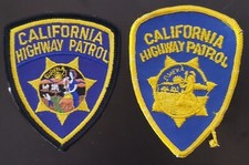UNITED STATES USA CALIFORNIA HIGHWAY PATROL POLICE UNIFORM SLEEVE PATCH LOT OF 2
