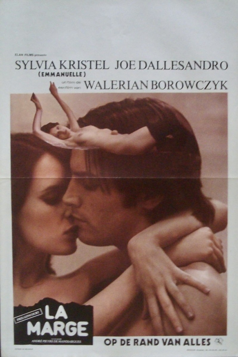 LA MARGE 映画ポスター SYLVIA KRISTEL La MARGE The MARGIN Belgian movie poster SYLVIA KRISTEL