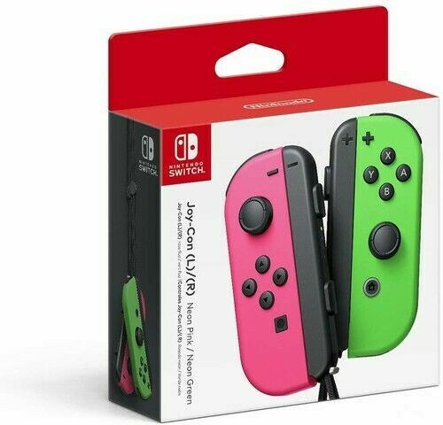 Nintendo Joy-con (L/R) - Neon Pink / Neon Green
