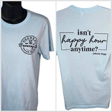 Hearsay Brewing Co. Double Sided Graphic Short Sleeve T Light Blue Men S Unisex