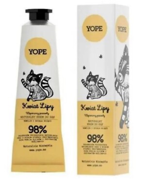 Yope Natural Moisturizing Soothing Moisturizing Hand Cream Linden Extract, 50ml