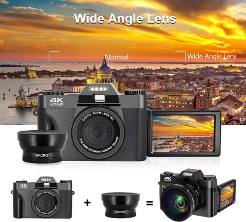 4K digital camera photography, 48MP full high definition camera with WiFi- - Picture 4 of 7
