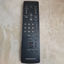 MAGNAVOX 250437 VCR TV Remote Control OEM w/Battery Cover - TESTED Black