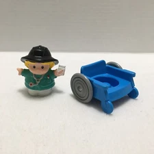 Fisher Price PARAMEDIC Doctor w./wheelchair -Stethoscope Bandages Little People 