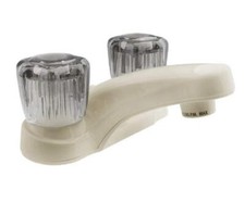 Classic Smoked Acrylic Knob Faucet Lightweight Dual Handle RV Sink Faucet