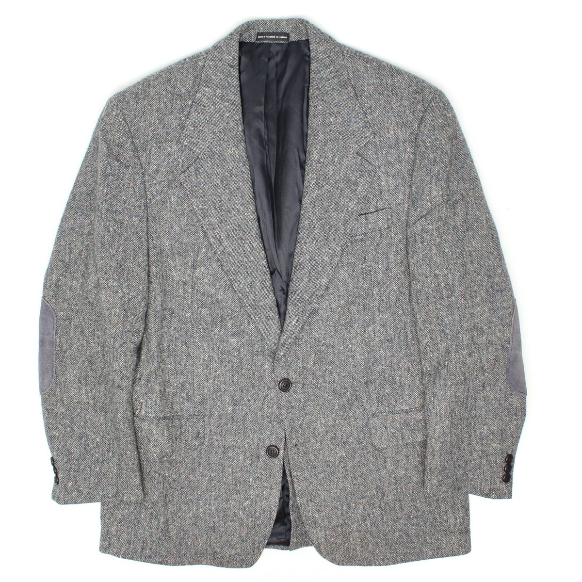 Magee Donegal Tweed Mens Sport Coat 40R 41R Gray Speckle Wool
