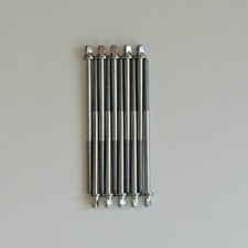 10 PCS Drum Tension Rods 110mm 4 3/8" Chrome with Washers Drum Part Drum Repair