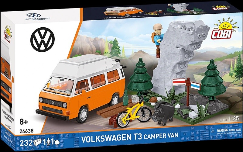 Cobi 24638 - 1:35 - Volkswagen T3 Camper Van - New