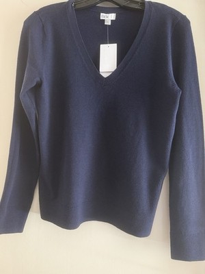 Nordstrom Rack Women s Navy V-Neck Sweater, Size S, NWT