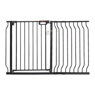 Quick Setup Child Gate 30in Tall 29.5-46.4in Wide Dual Swing with Lock