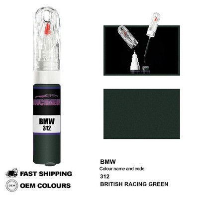FÜR BMW BRITISH RACING GRÜN 312 Lackstift Pinsel Fix Kit Kratzer Chip