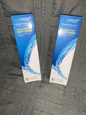 ICEPURE Refrigerator Water Filter Replacement Filter RWF1200A set of 2 BRAND NEW