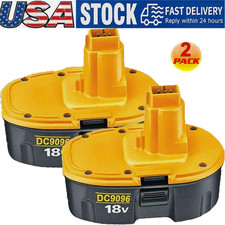 2PACK 18V For Dewalt 18 VOLT XRP DC9096 DC9098 Ni-Mh Battery DC9099 DC9096-2 5AH