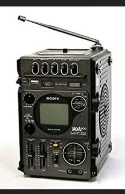 Sony FX-300 Jackal TV FM AM Receiver Cassette Recorder Vintage 1977 Used