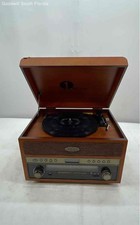 1byone Model MD 950 Brown Home Audio Nostalgic Wooden Bluetooth Turntable
