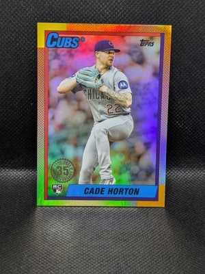 2025 Topps Update Cade Horton 1990 Rainbow Foil Insert (RC) #U90