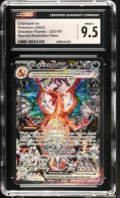 Pokémon GRADED Charizard ex 223/197 Obsidian Flames SIR 9.5 CGC