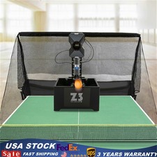 Automatic Training Table Tennis Ping Pong Ball Pitching Machine W/ 100 Balls Net