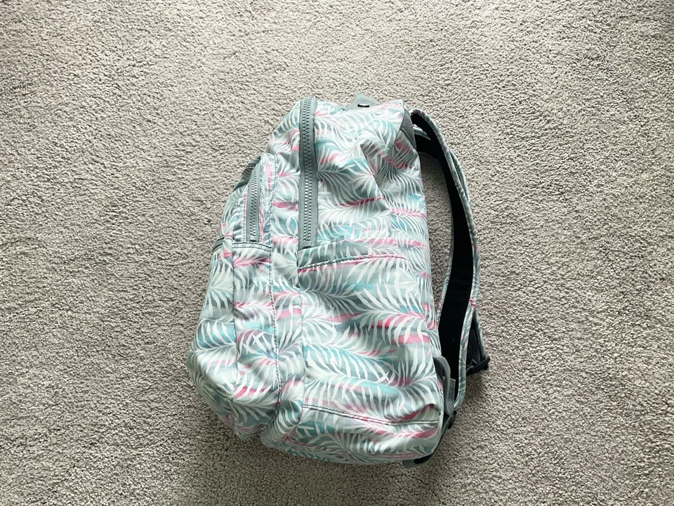 Kipling Rucksack Seoul, Größe L, 44 X 35 x 21 cm, Weiß /Pink/Türkis,selten ben. - Bild 4 von 4