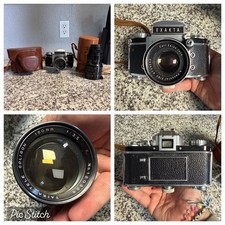Exakta VX IIB Film Camera Carl Zeiss Jena 50mm Lens 180mm Taika Tele Coligon