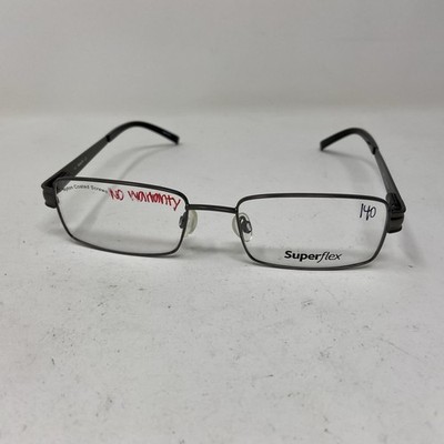 SUPERFLEX EYEWEAR SF-417 C2 53-18-145 GUNMETAL FLEX HINGE EYEGLASSES RA34